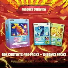 Pokemon Cartoon Anime Card Packs Booster Pack Paper Cards