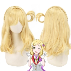 40cm450g）cospplay假发 Love Live!Sunshine! 水团 Aqours 小原鞠莉