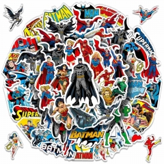2 Styles Justice League Cartoon Anime Sticker