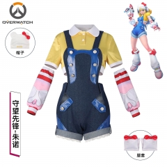 守望先锋朱诺cosplay联动服装Kitty可爱背带裤全套游戏角色cos服