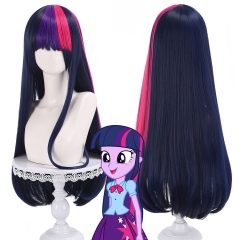 70cm422g）cospplay假发 小马宝莉 紫悦cos假发 小马驹混色头皮款式