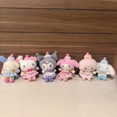 库洛米美乐蒂猫咪绮梦冰激凌系列必爱诺花小兔小白狗毛绒公仔挂件