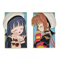 魔卡少女樱金属磁吸徽章 小樱知世冰箱魔术贴书包装饰胸针pins