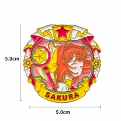 魔卡少女樱金属徽章 小樱书包装饰胸针pins