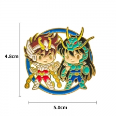 圣斗士星矢金属徽章 日本动漫周边书包装饰配件胸针pins