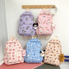 单包 小学生书包新款韩版初中生高中生大容量双肩包学生背包卡皮巴拉
