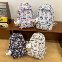 个性涂鸦初高中生背包男大学校园学生书包跨境双肩包新款大容量女