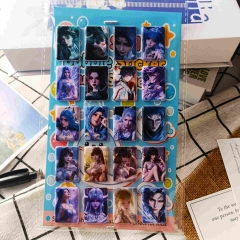 8件 斗罗大陆3D加厚立体泡泡贴纸PVC人造皮革泡棉贴防水手帐本定制