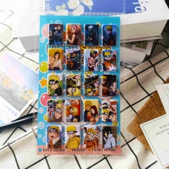 8件 火影忍者3D加厚立体泡泡贴纸PVC人造皮革泡棉贴防水手帐本定制