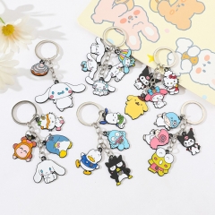 6 Styles Sanrio My Melody Hello Kitty Cartoon Anime Alloy Keychain