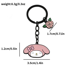Sanrio My Melody Cartoon Anime Alloy Keychain