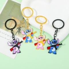 4 Styles Lilo & Stitch Cartoon Anime Alloy Keychain