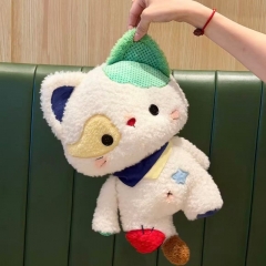 新款拼接猫咪毛绒公大耳朵仔图图小怪喵娃娃抱枕可爱陪伴礼物批货