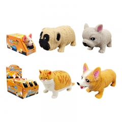 12PCS/SET Animal Dog Cat Squeeze Toy Anti Stress Release