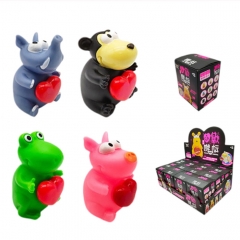 12PCS/SET Animal POP Heart Squeeze Toy Anti Stress Release
