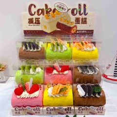 18PCS/SET Food Cake Shape Squeeze Toy Anti Stress Release