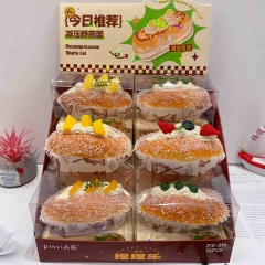 12PCS/SET Food Bread Shape Squeeze Toy Anti Stress Release