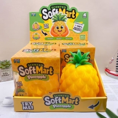 4PCS/SET Pineapple Shape Squeeze Toy Anti Stress Release