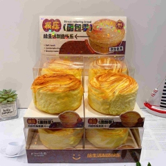 8PCS/SET Food Bread Shape Squeeze Toy Anti Stress Release