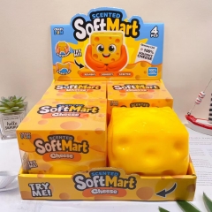 4PCS/SET Cheese Shape Squeeze Toy Anti Stress Release