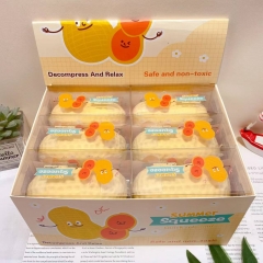 12PCS/SET Food Peanut Shape Squeeze Toy Anti Stress Release
