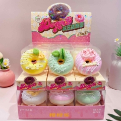 12PCS/SET Food Donut Shape Squeeze Toy Anti Stress Release