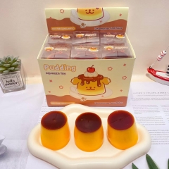 12PCS/SET Food Pudding Shape Squeeze Toy Anti Stress Release