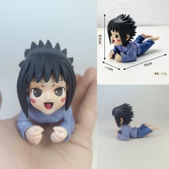 OPP Bag）8CM Naruto Uchiha Sasuke Cartoon PVC Anime Figure Toy Doll
