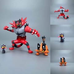 9CM Pokemon Incineroar Cartoon Anime PVC Figures