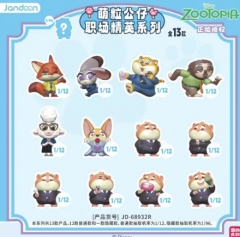 12个 萌粒公仔- 职场精英系列-疯狂动物城