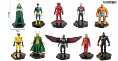10PCS/SET Marvel Comics Cartoon Anime PVC Figure