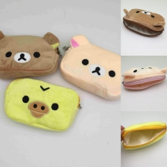 14*9CM 轻松熊零钱包毛绒公仔包包卡通玩偶耳机包