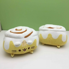 18CM 胖吉猫毛绒公仔瑞士卷蛋糕造型跨境爆款玩偶