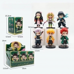 10.5CM 6PCS/SET Demon Slayer: Kimetsu no Yaiba Cartoon Anime PVC Figures
