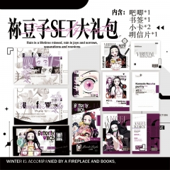 Demon Slayer: Kimetsu no Yaiba Kamado Nezuko Cartoon Pin Anime Bookmark Postcard