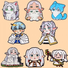 8 Styles Frieren: Beyond Journey's End Cartoon Pin Anime Alloy Brooch