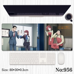 在超市后门吸烟的二人 鼠标垫 80*30*0.3cm