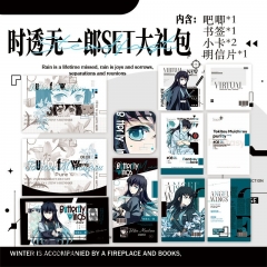 Demon Slayer: Kimetsu no Yaiba Tokitou Muichirou Cartoon Pin Anime Bookmark Postcard
