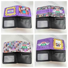 4 Styles Friends Cartoon Purse Anime Short Wallet