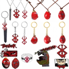 15 Styles Berserk Cartoon Alloy Pin Anime Keychain