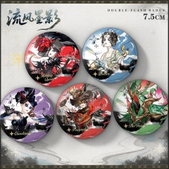 75mm 10 Styles Identity V Cartoon Pin Anime Brooch