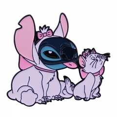 The AristoCats Lilo & Stitch Cartoon Decorative Alloy Anime Brooch Pin Badge