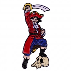 One Piece Cartoon Decorative Alloy Anime Brooch Pin Badge