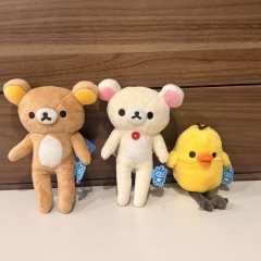 3 Styles 10-15cm Rilakkuma Cartoon Anime Plush Toy Pendant