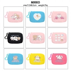 mikko 动漫毛绒零钱包收纳包耳机包硬币零钱包