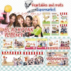 BLACKPINK超市set礼包 K-POP女团周边礼品套装明信片mini卡小卡片