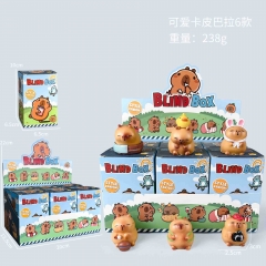 可爱卡皮巴拉6款重量:238g  一箱100套，拆装