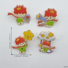 卡通童话小王子胸针 合金滴油徽章别针 包包衣服装饰小配