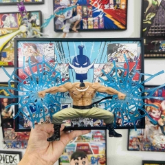 A4海贼王顶上白胡子手办立体画