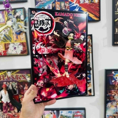 A4鬼灭之刃祢豆子立体画
